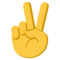 Victory Hand emoji on Emojione